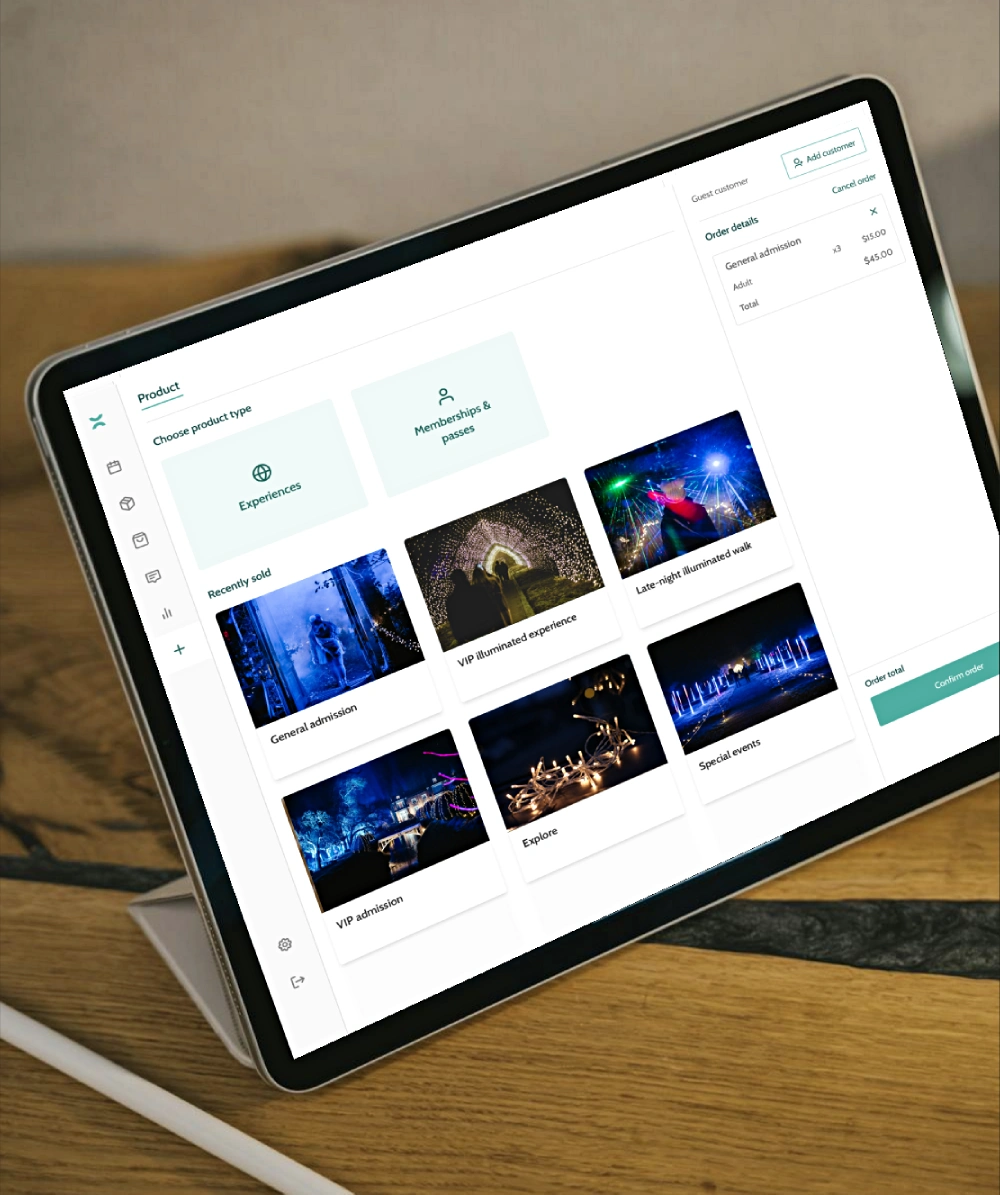 The online dashboard on Beyonk's ticketing system